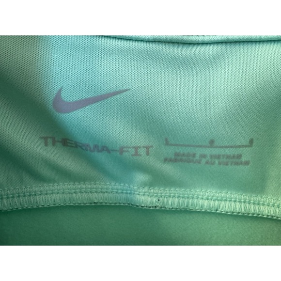 NEW With Tag Nike Women Therma-Fit 1/4Zip Soccer Drill Top Shirt Green Sz Large - Picture 3 of 5